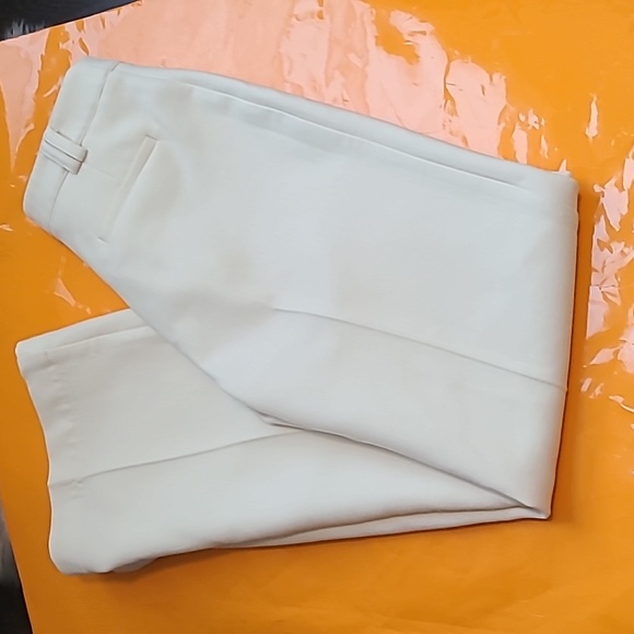 Sezane mid-high waist wool chuck trousers ecru - Picture 6 of 16